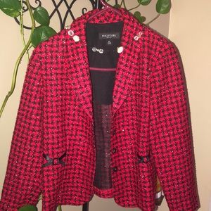 Black and Red Blazer